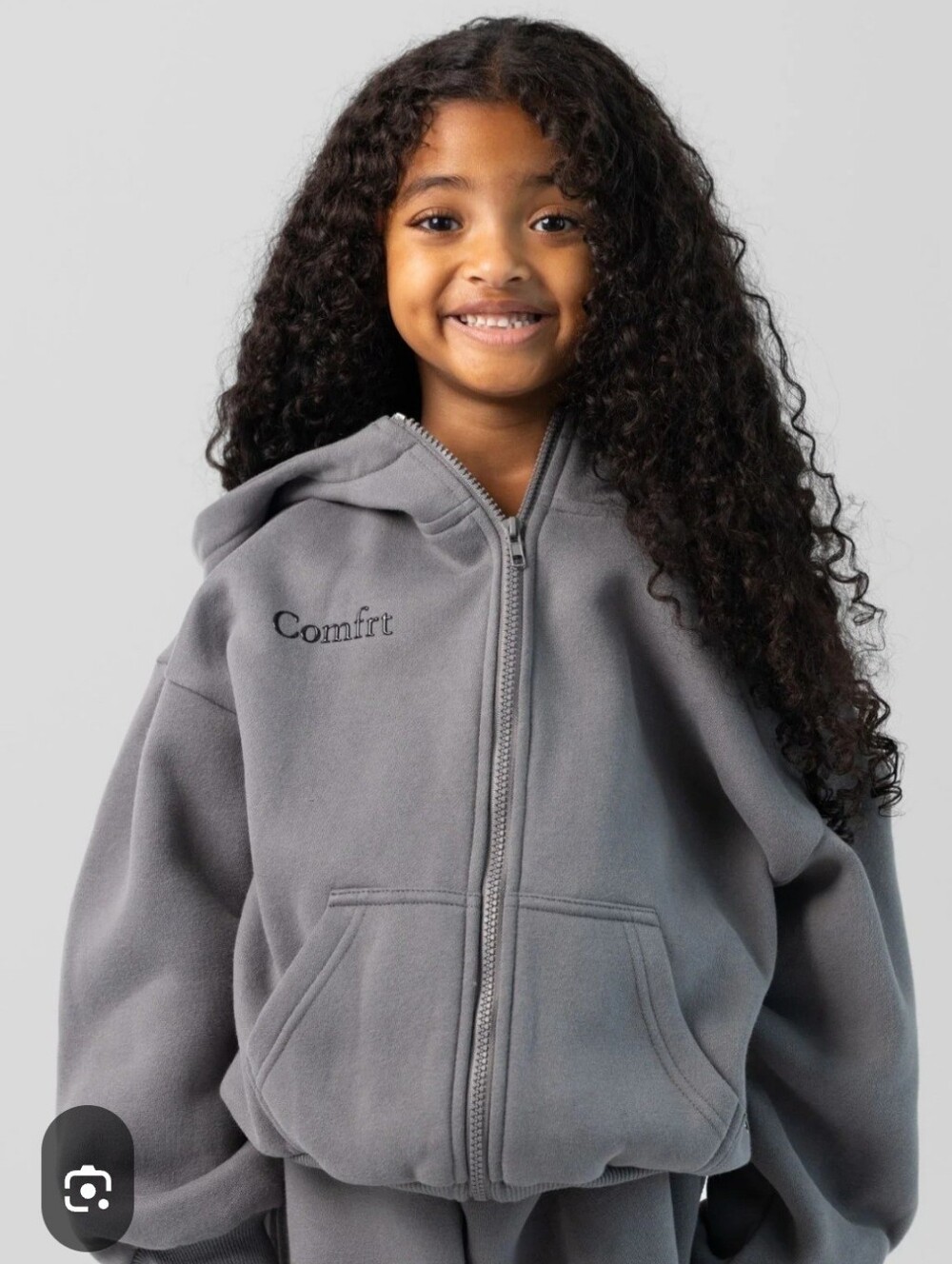 O Comfrt Cloud Zip Hoodie in Gray Size Small Like New